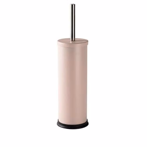 Harbour Housewares Matte Pink Stainless Steel Toilet Brush and Holder Set