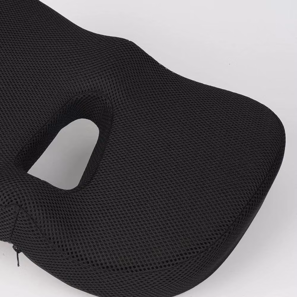 NESTLUNE Ergonomic Memory Foam Seat Cushion in Black, W: 100 cm x D: 190 cm