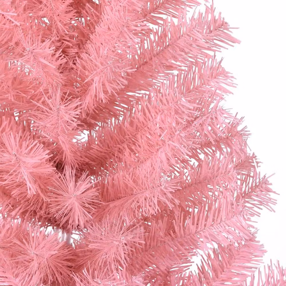 Berkfield Home Beautiful Pink Artificial Half Christmas Tree with Stand, Height: 150 cm – 2