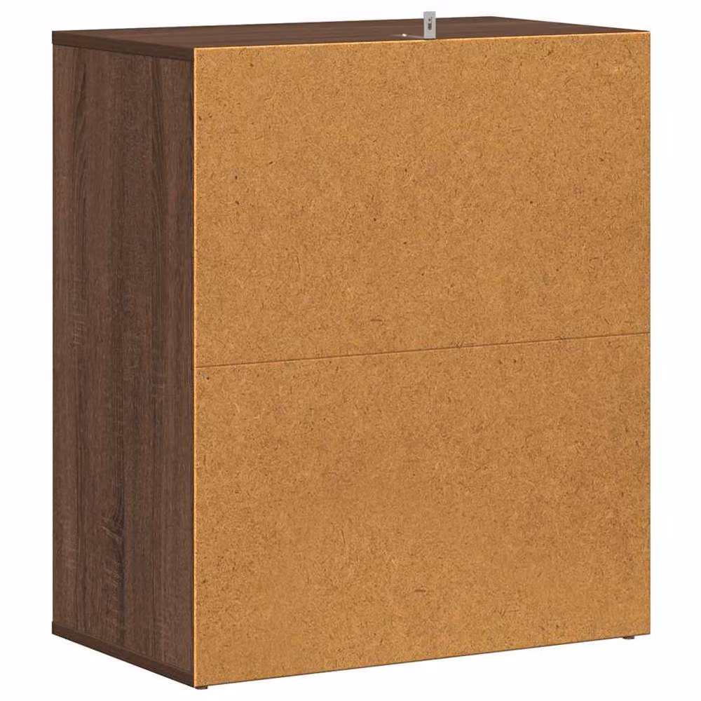 Berkfield Home Modern Brown Oak Shoe Cabinet W/D/H: 60 x 35 x 70 cm – 4