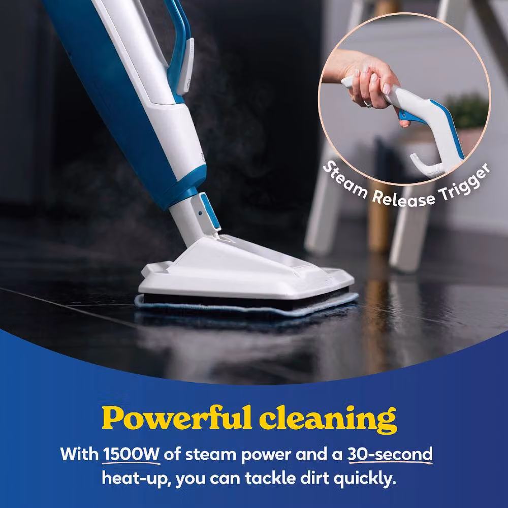Russell Hobbs RHMSM6001 12-in-1 Multifunctional Steam Mop in Blue – 3