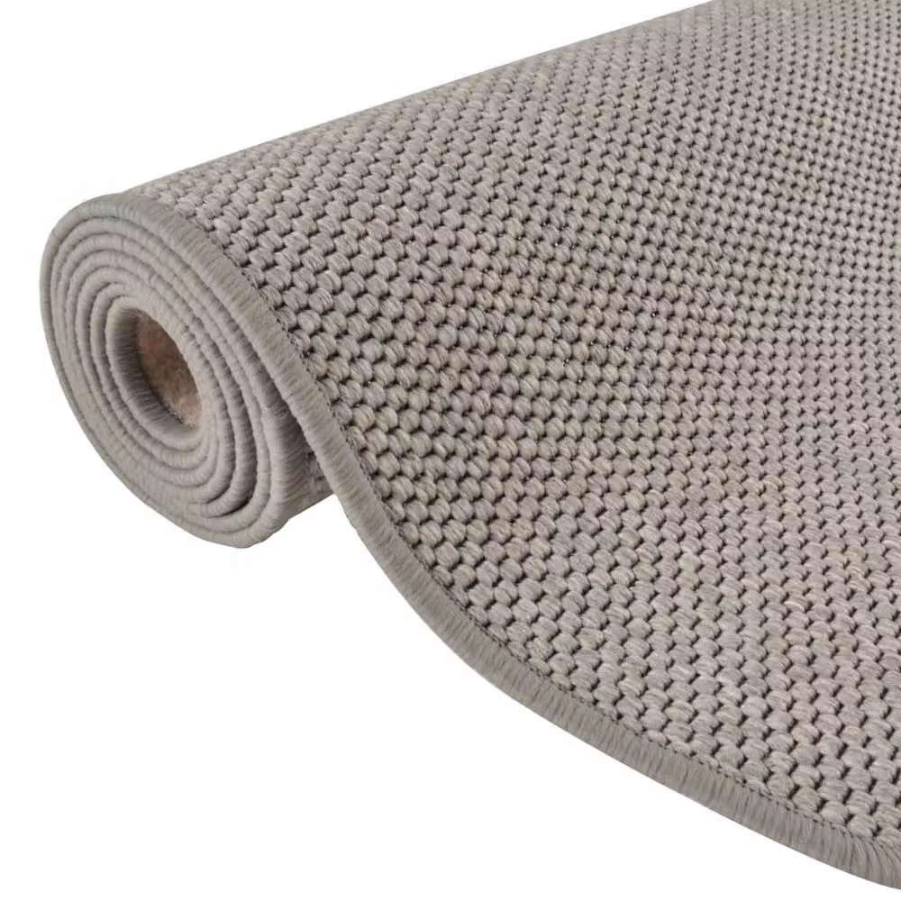Berkfield Home Sisal Look Carpet Runner in Silver and Grey, W: 80 cm, L: 300 cm – 3