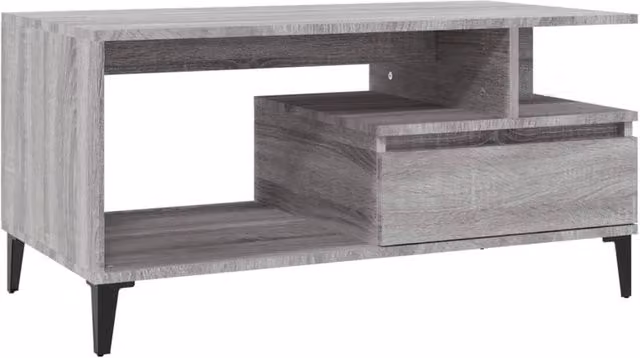 Berkfield Home Grey Sonoma Coffee Table with Lift Mechanism, W: 90 cm, D: 49 cm, H: 45 cm