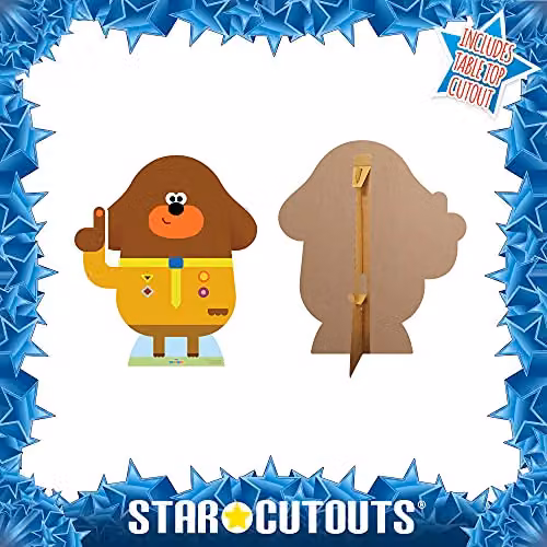 Star Cutouts Ltd Hey Duggee Star Party Pack Giant Cardboard Cutout with Minis, Multi-Colour, W/D/H: 107 x 95 x 107 cm – 5