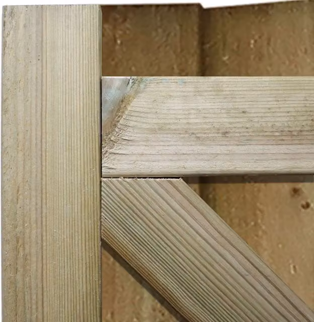 Premier Garden Supplies Heavy Duty H-Frame Pedestrian Ultimate Garden Gate in Pressure Treated Wood