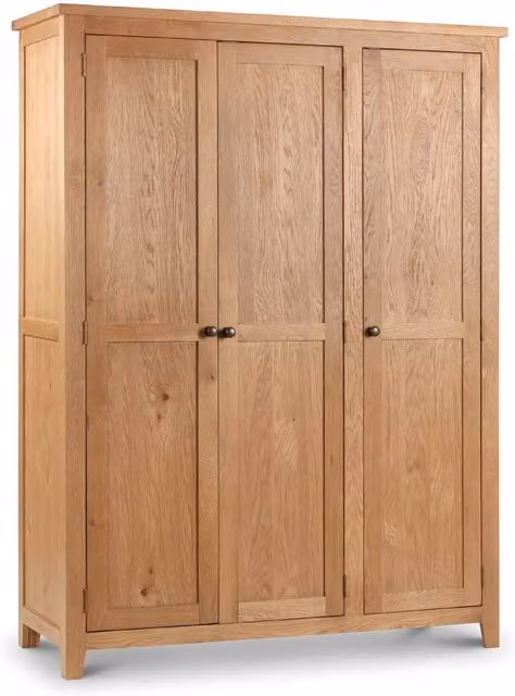 Cheshire Kingsley 3 Door Wardrobe in Waxed Light Oak – 1