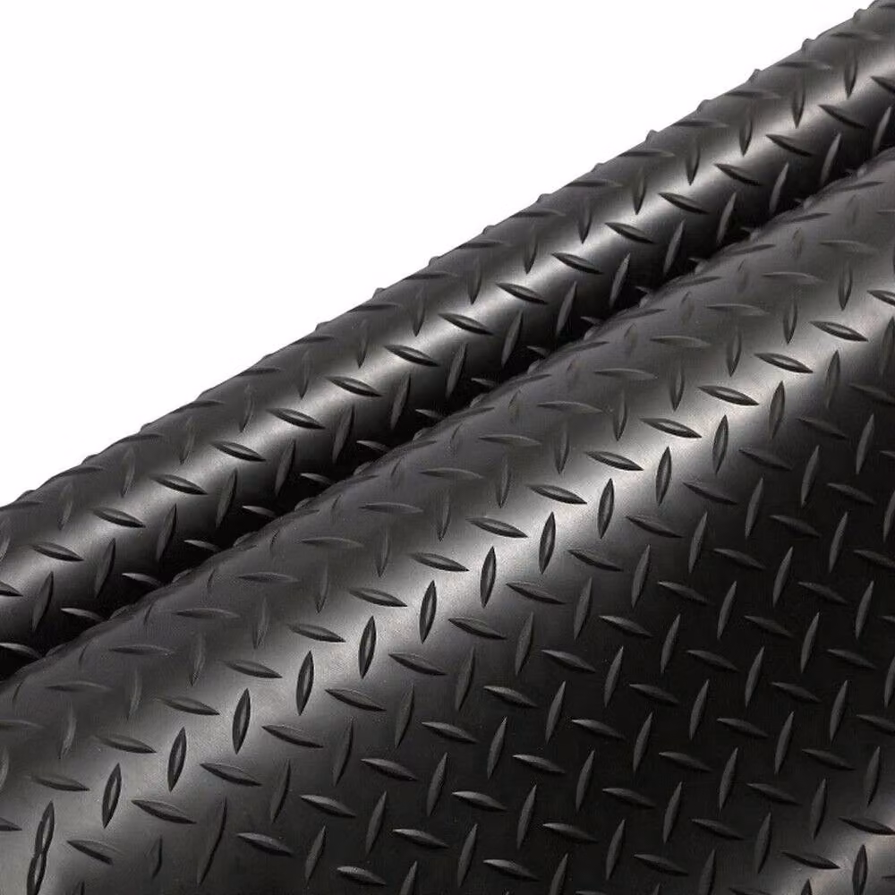 FLAVORA Non-Slip Black Rubber Garage Flooring Sheeting Matting – 2