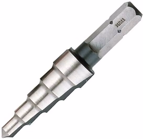 HALLS HSS High-Speed Steel Step Twist Drill in Silver and Multicolour