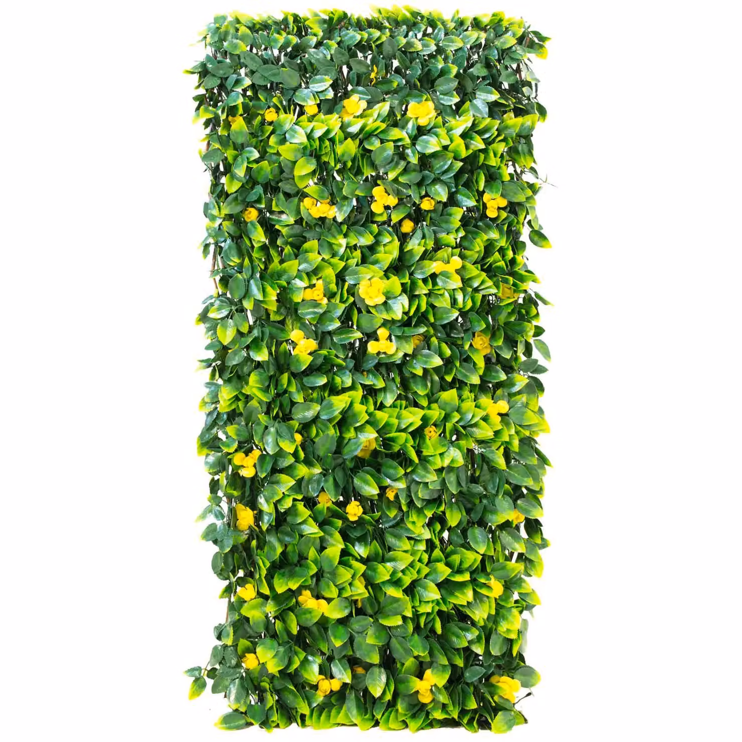Primrose Yellow Artificial Hedge Outdoor Screening Trellis, W/H: 100 x 200 cm – 3