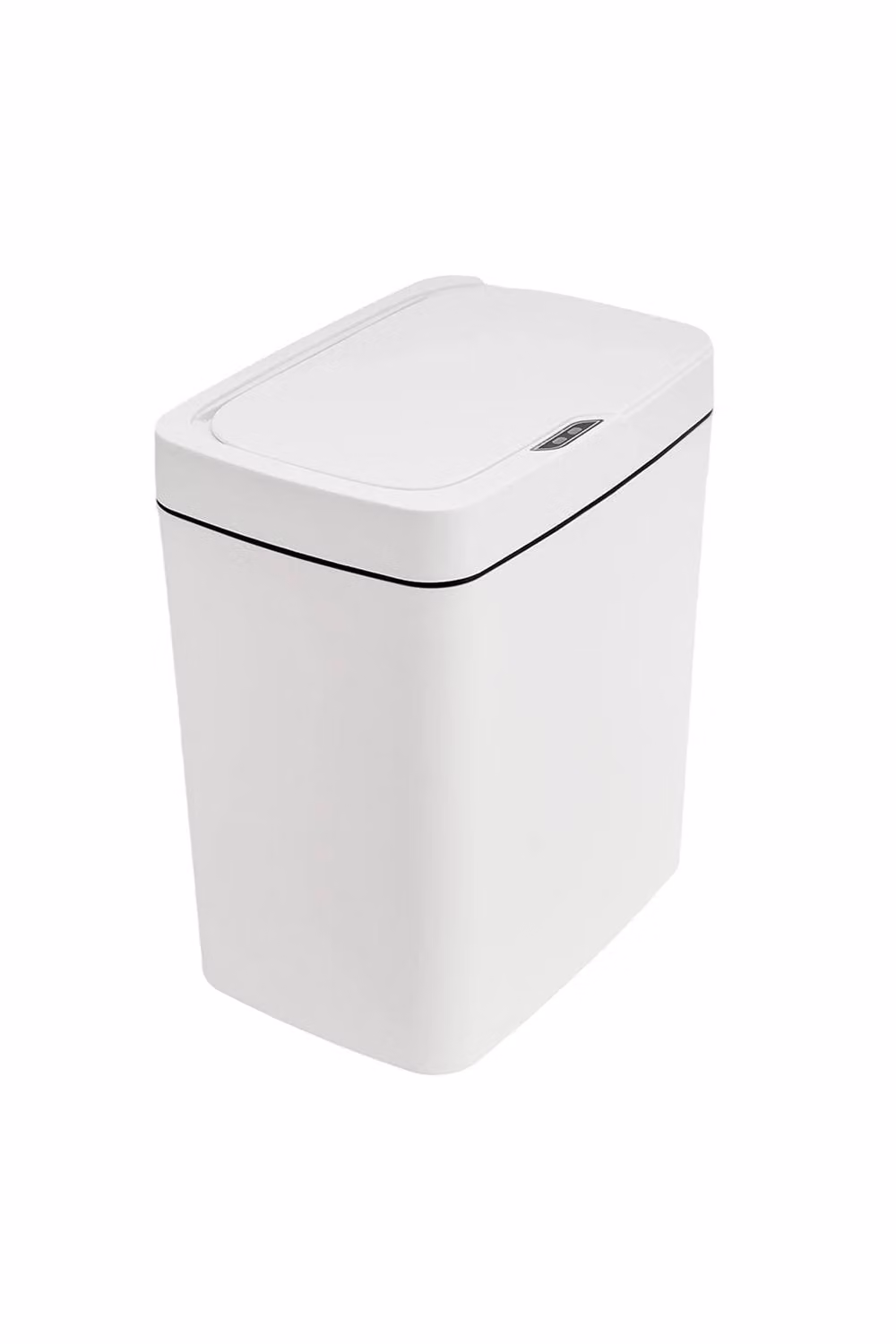 Garden Sanctuary 15L Battery Powered Automatic Motion Sensor Rubbish Bin with Soft Close and Odour Filter, White