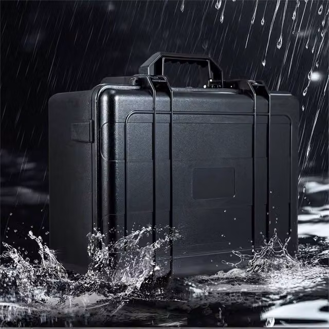 SPETLEK Aluminium Portable Toolbox with Cubed Foam Insert in Black – 1