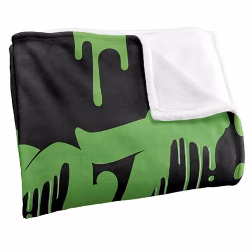 Nickelodeon Slime Hot Mess Silky Touch Super Soft Fleece Throw Blanket in White, W/D/H: 152 x 127 cm – 2