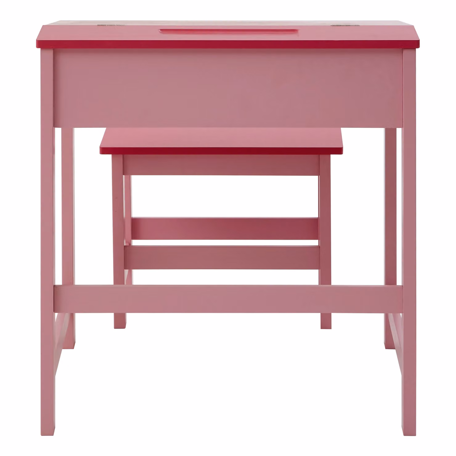 Orsina Pink Childrens Sloped Desk and Stool Set with Enclosed Cabinet – 3