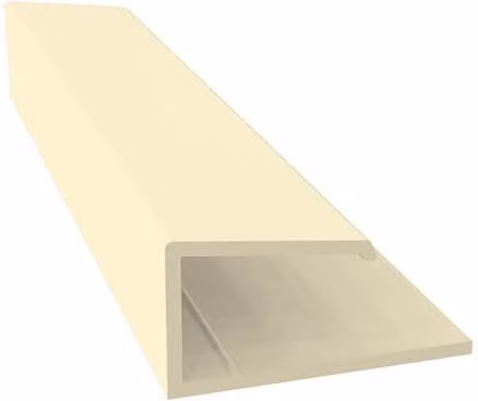 Freefoam Weatherboard Cladding Universal Edge Trim, 3m, Gold/Beige