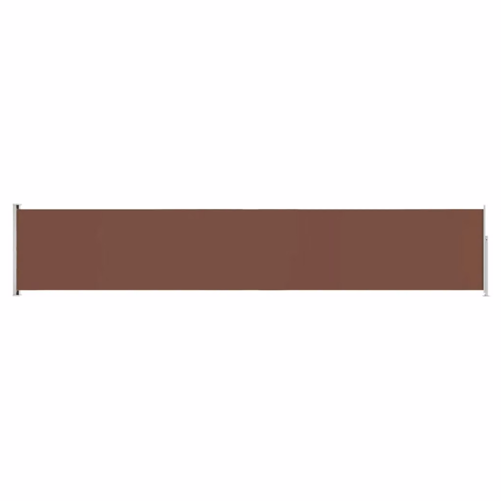 Berkfield Home Brown Retractable Side Awning with Polyester Fabric and Steel Frame, W/H: 117 x 600 cm – 2