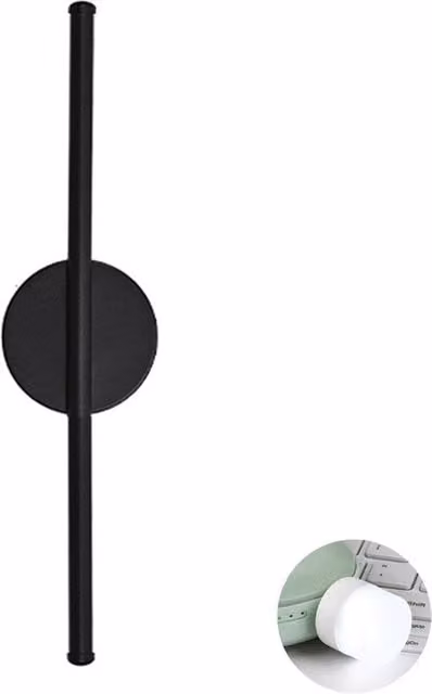 Hinsinc Modern Black LED Exterior Wall Light Sconce with Up and Down Lighting, IP65 Waterproof, Dimmable, 60 cm – 1