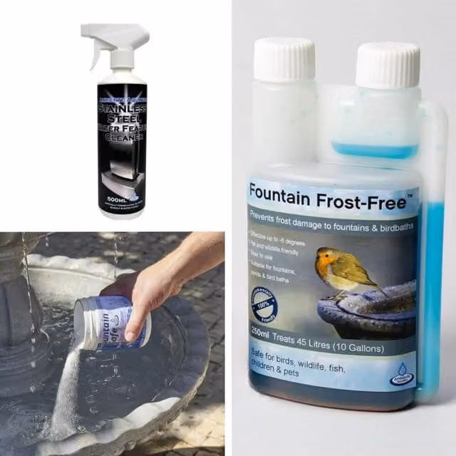Primrose 12 Month Complete Algae Control Treatment Kit for Stainless Steel Water Features, White