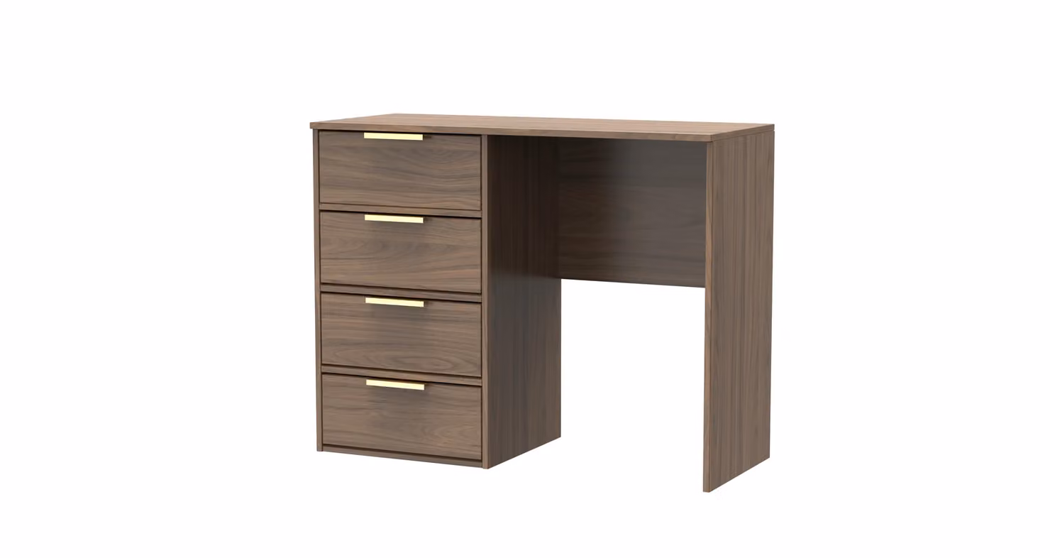 Ready Assembled 2 U Tamworth 4 Drawer Vanity in Walnut – 2