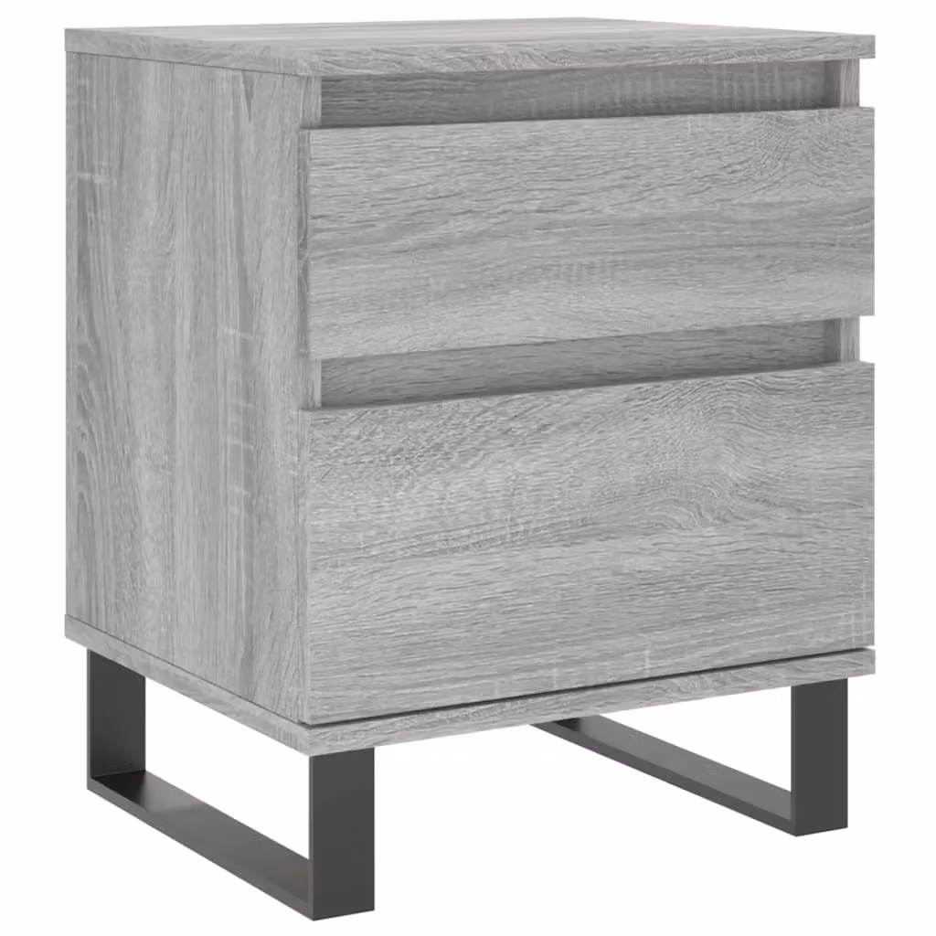 Berkfield Home Grey Sonoma Bedside Cabinet in Engineered Wood W/D/H: 40 x 35 x 50 cm – 2