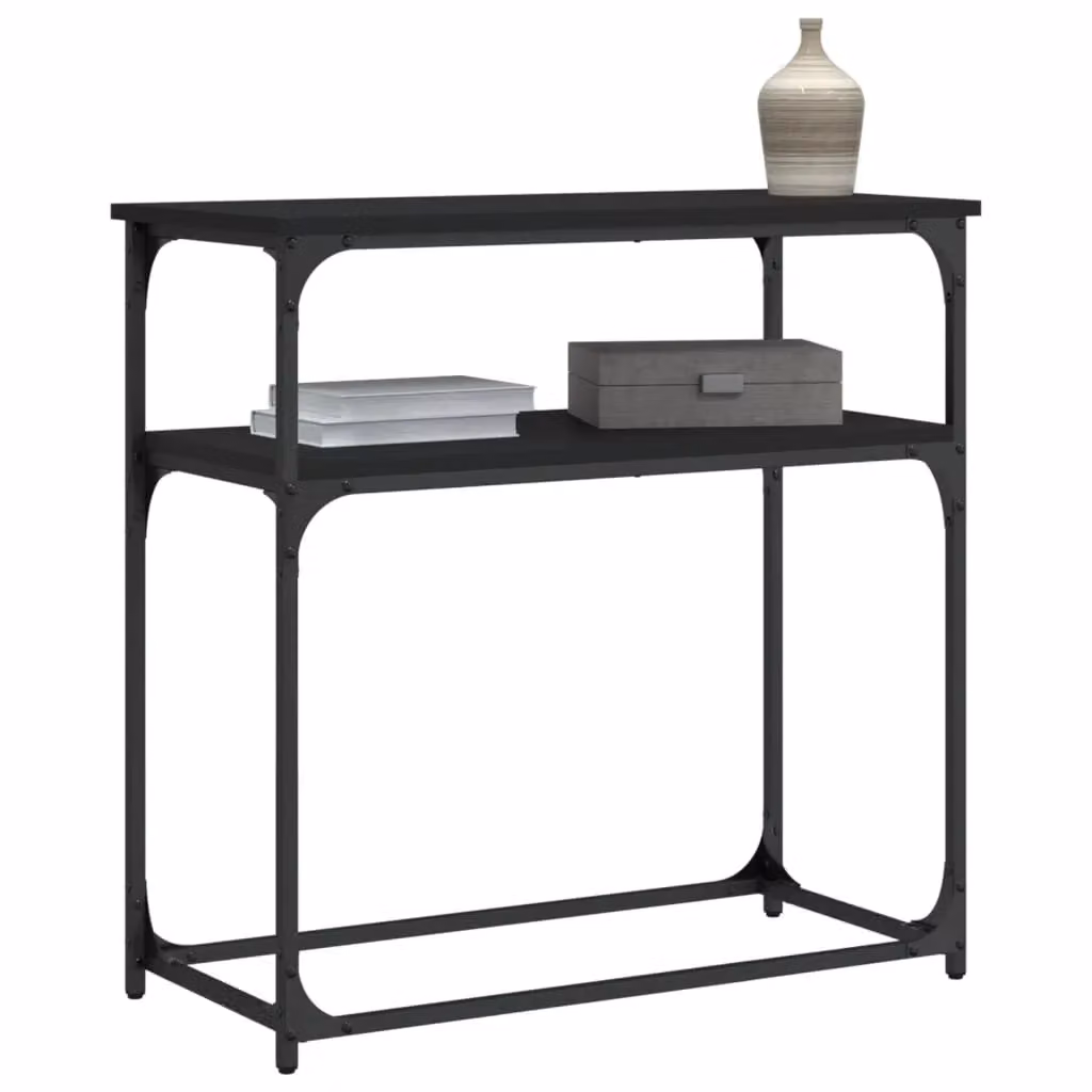 Berkfield Home Black Industrial Console Table, W/D/H: 75 x 35.5 x 75 cm – 3