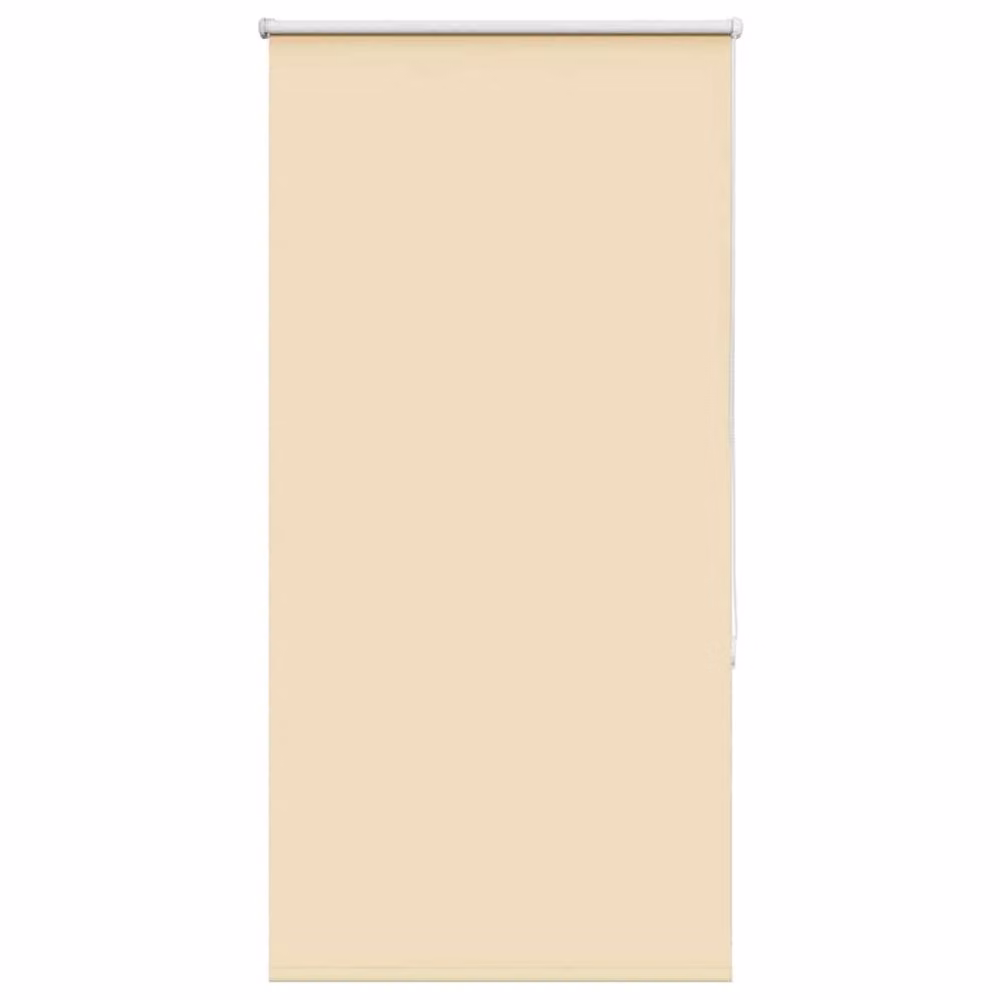 Berkfield Home Blackout Roller Blind in Beige, Thermal Insulating Polyester, W: 80 cm, H: 175 cm