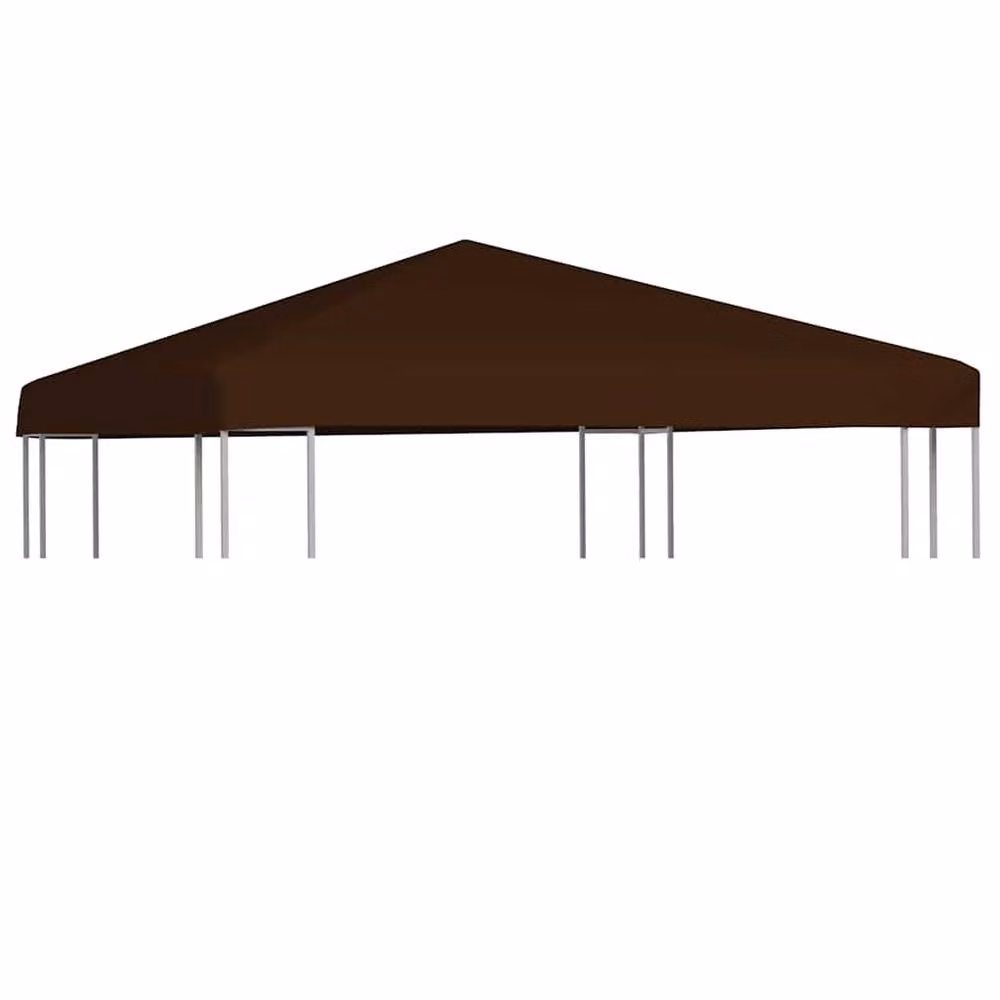 Berkfield Home Brown Polyester Gazebo Top Cover 3 x 3 m – 2