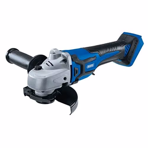 Draper 55478 D20 20V Brushless Grinder, Blue and Multicolour, Bare Tool