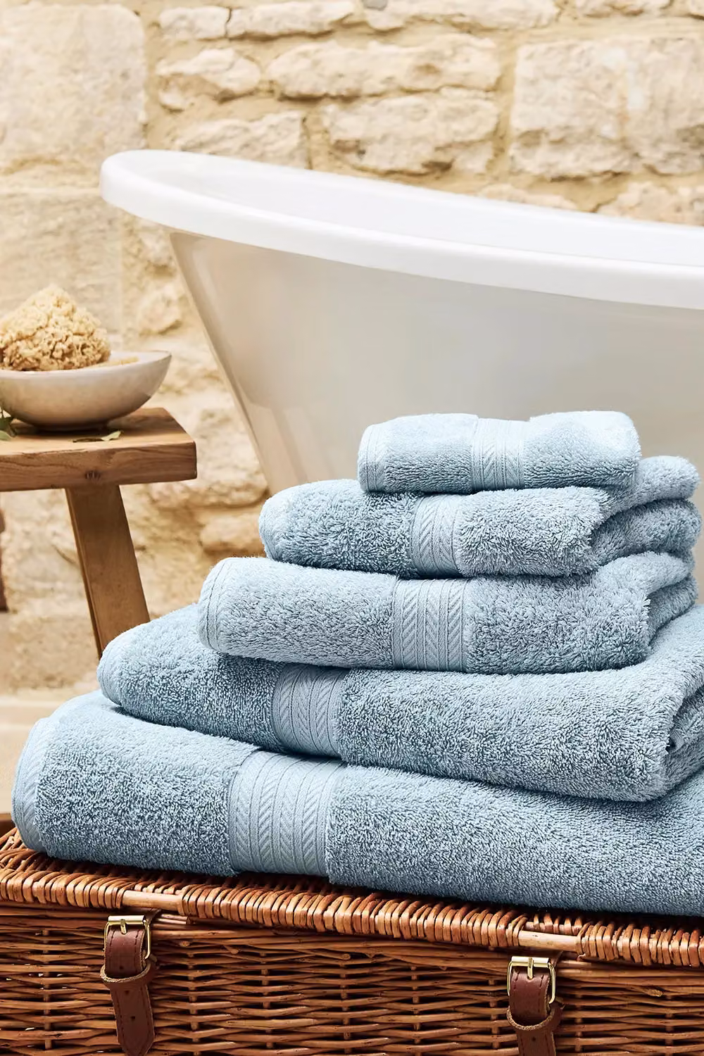 Christy Renaissance Luxury 675GSM Egyptian Cotton Towel in Mid Blue – 4