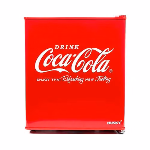 Husky Coca-Cola Design Compressor Mini Fridge with Glass Door, Red, W/D/H: 43.0 x 42.9 x 51.0 cm – 6