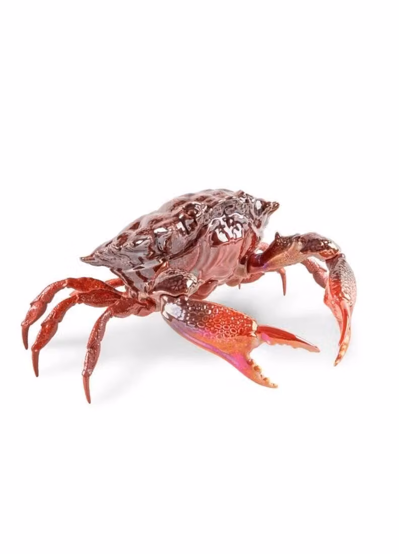 Lladró Red Crab Porcelain Sculpture