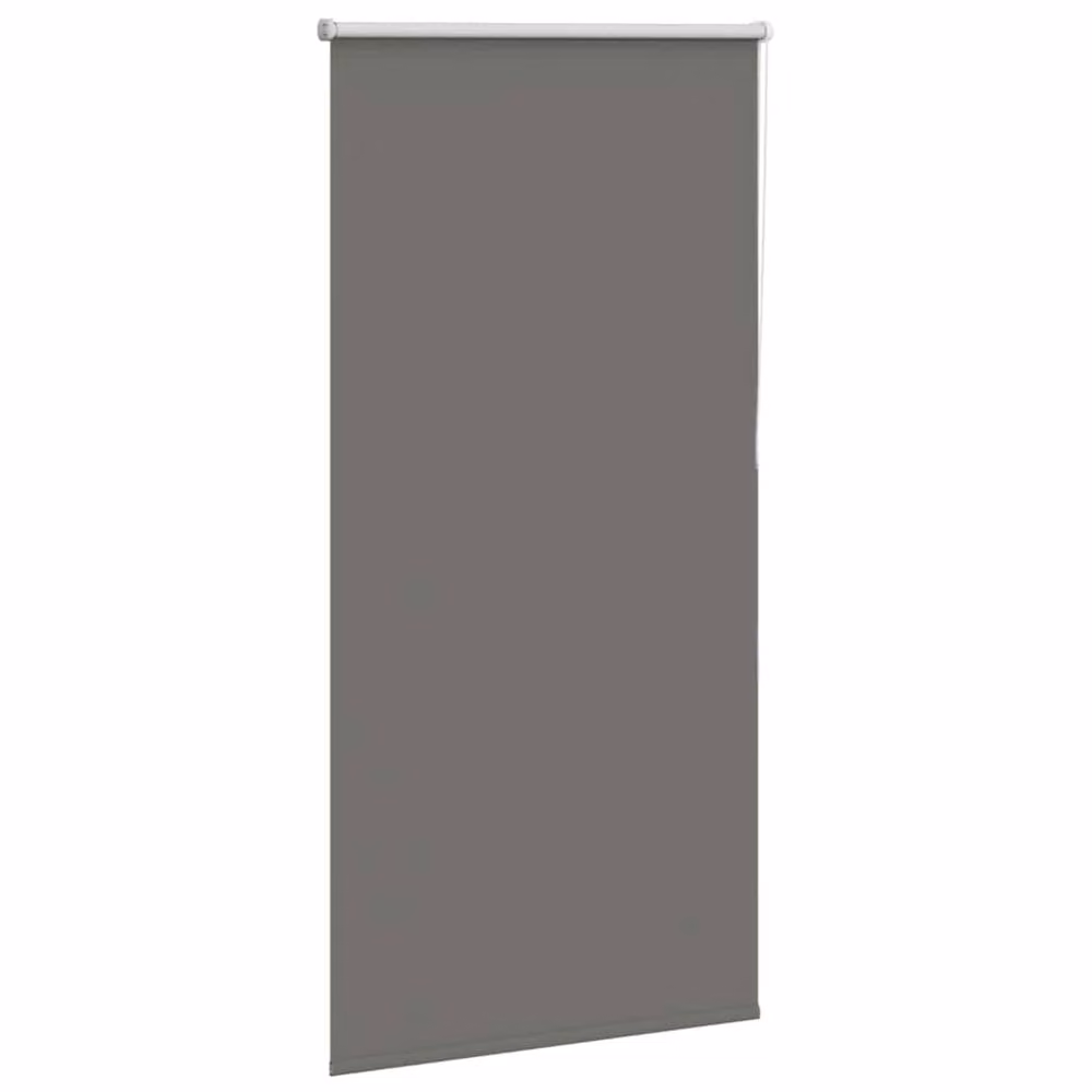 Berkfield Home Grey Blackout Roller Blind, Thermal Insulating Polyester, W: 80 cm, H: 175 cm