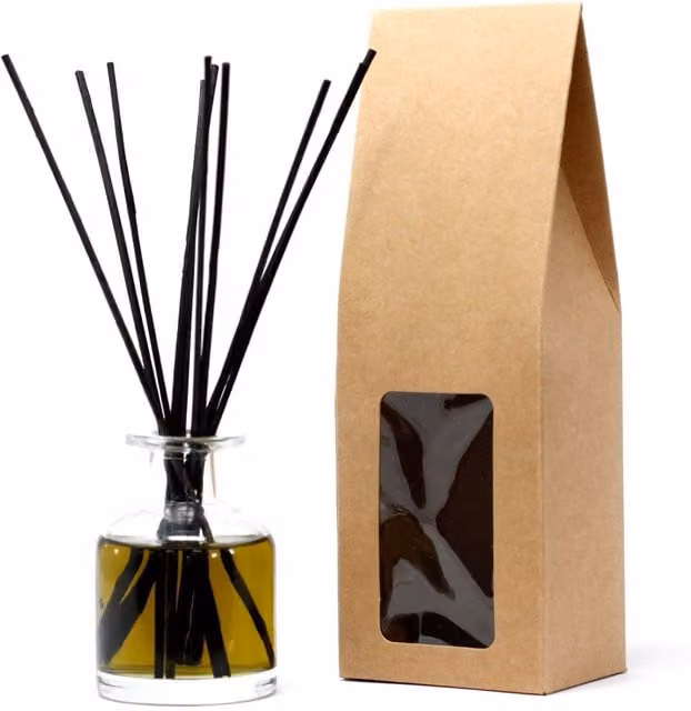 KDMK Extra Tall Brown Window Box for Reed Diffuser Gifts