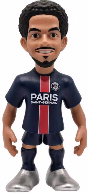 Paris Saint Germain FC Warren Zaire-Emery MiniX Football Figurine, Multicolour and Blue – 1