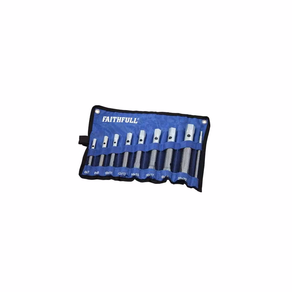 Faithfull 8 Piece Steel Box Spanner Set in Blue – 2