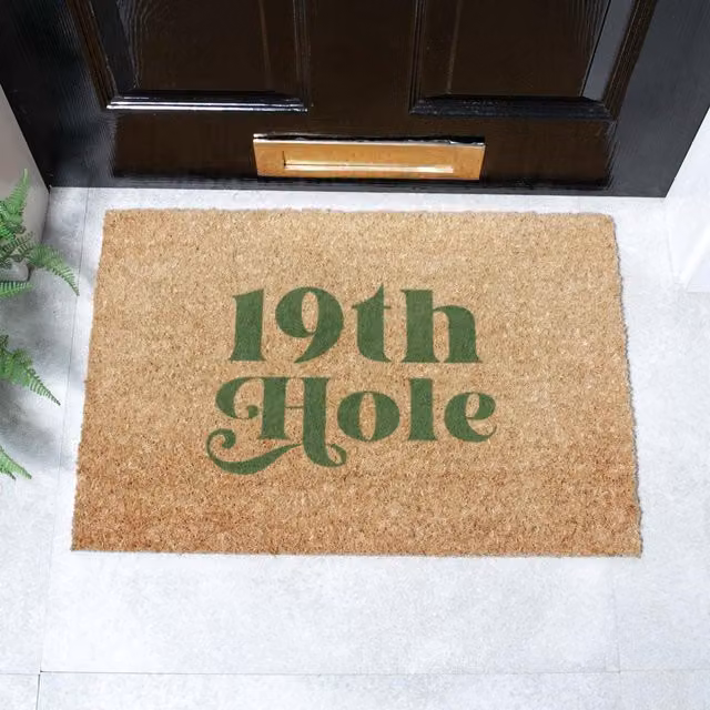 Artsy Mats 19th Hole Doormat in Brown, W/D: 60 x 40 cm – 1
