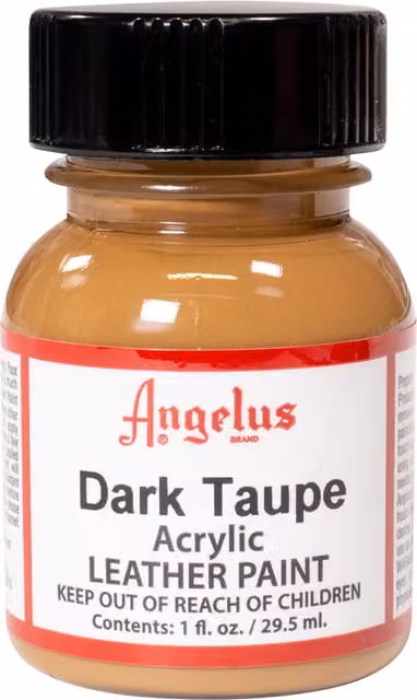 Angelus Acrylic Leather Paint in Dark Taupe, 29.57 ml