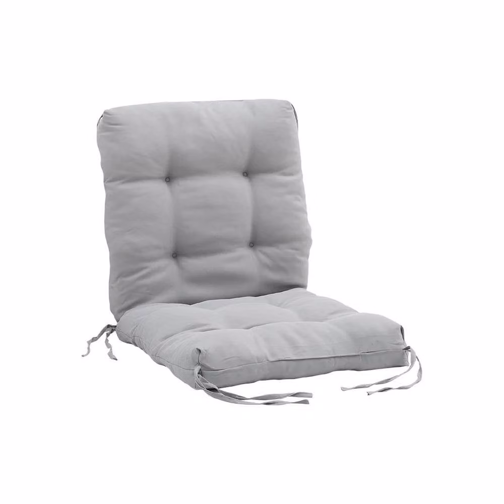 Kelvenix High Back Garden Cushion Pad in Light Grey, W: 100 cm, L: 190 cm – 2