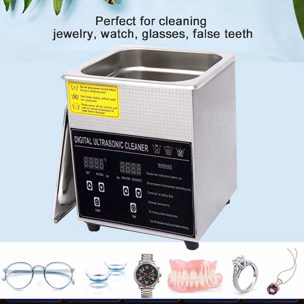 Kelvenix Digital Ultrasonic Cleaner with Timer in Silver – 3