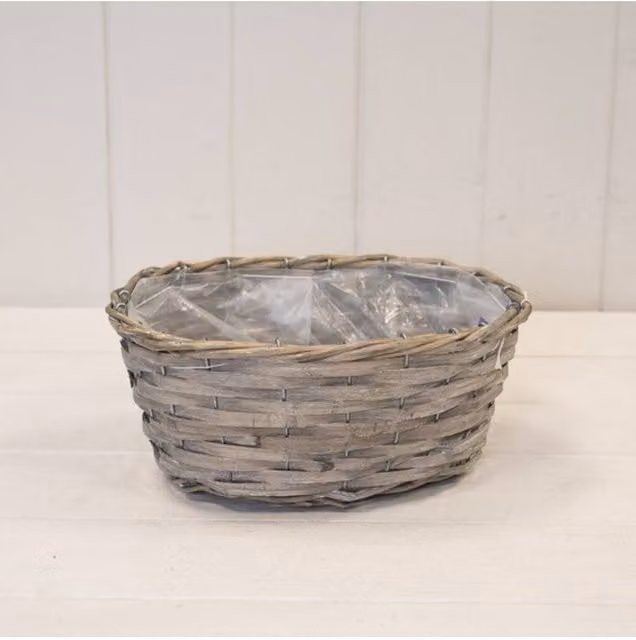 KDMD Oval Greywashed Trough in Grey