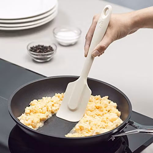 Zeal Non-Scratch Silicone Spatula with Hanging Loop, Beige, 26 cm – 2