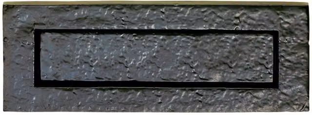 Loops Traditional Sprung Letterbox Plate in Black Antique Finish – 2