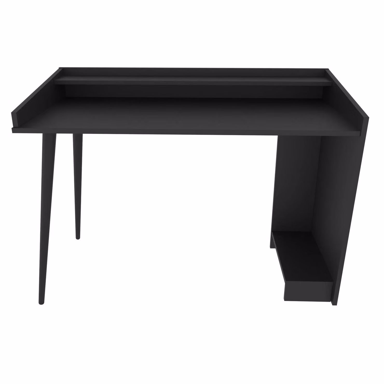 Decorotika Vanessa Modern Black Writing Desk with Matt MDF Laminate Finish – 3