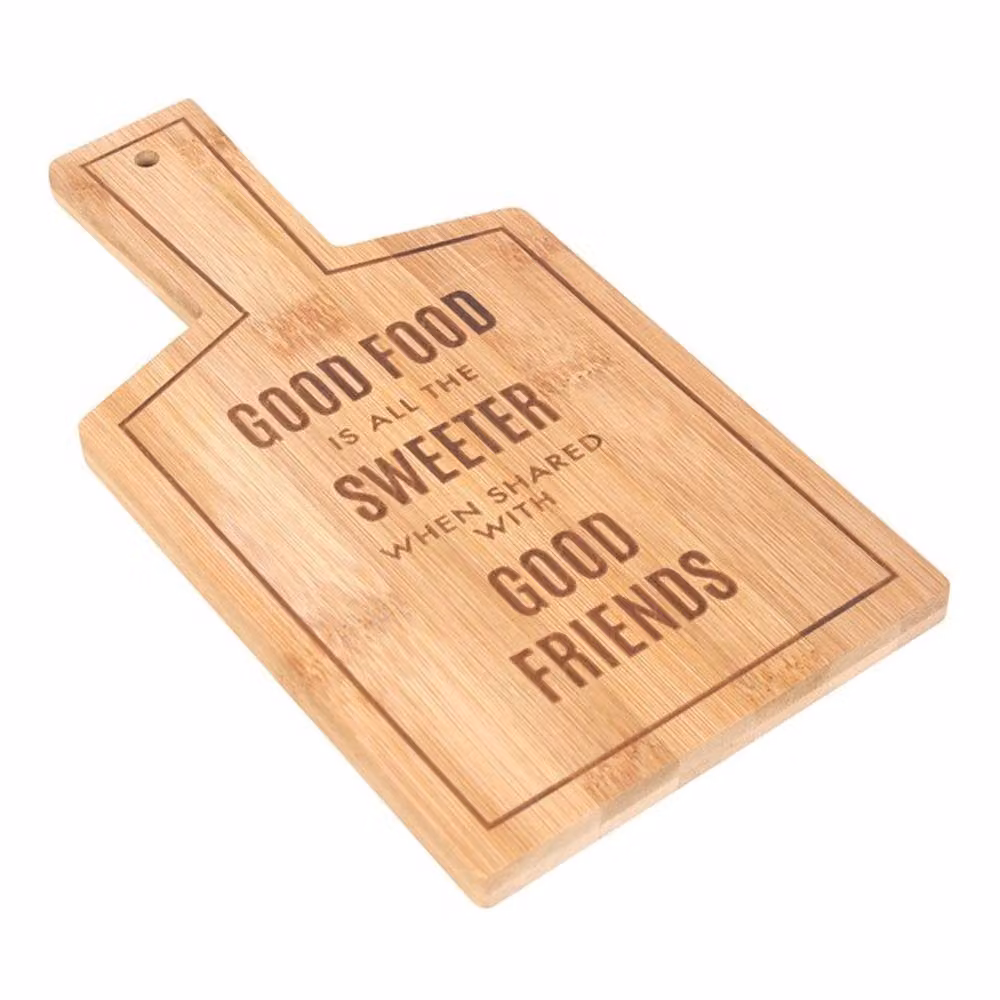 Uniqueful Sweeter When Shared Bamboo Serving Board in Brown – 2