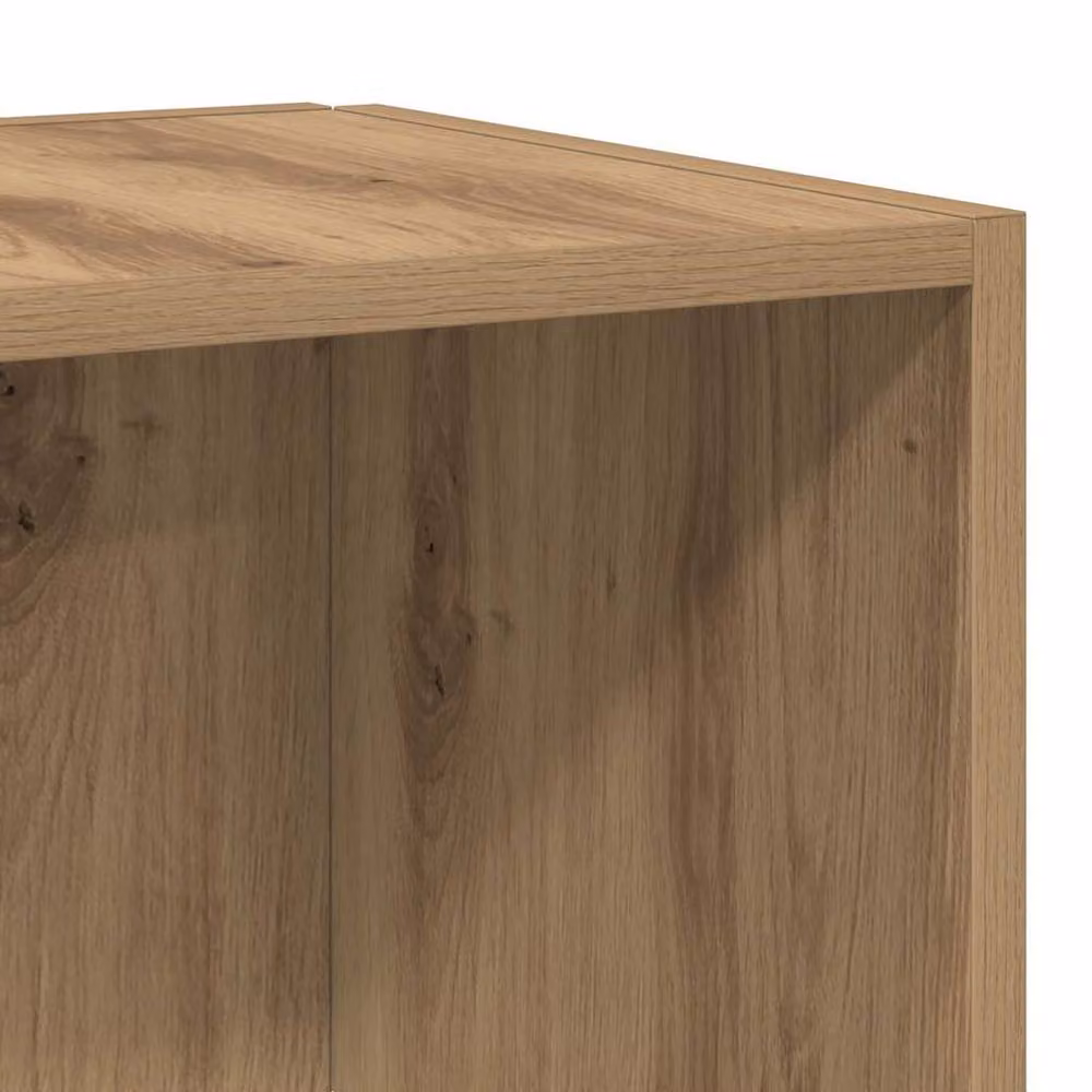 Berkfield Home Classic Corner Cabinet in Artisan Oak, Brown, W/D/H: 33 x 33 x 100 cm – 2