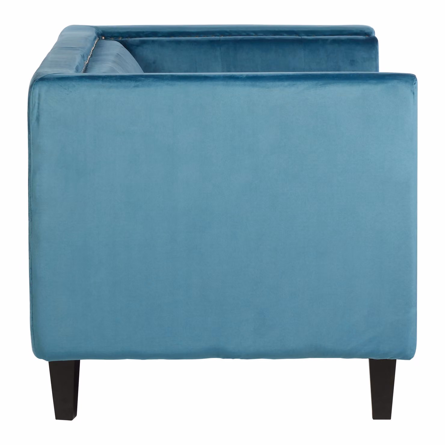 Interiors by Premier Felisa Two Seat Blue Velvet Sofa with Scatter Cushions – 4