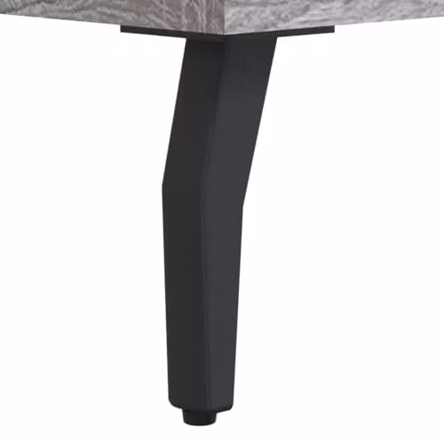 vidaXL Industrial TV Cabinet in Grey Sonoma Finish with Iron Legs, W/D/H: 80 x 36 x 50 cm – 3