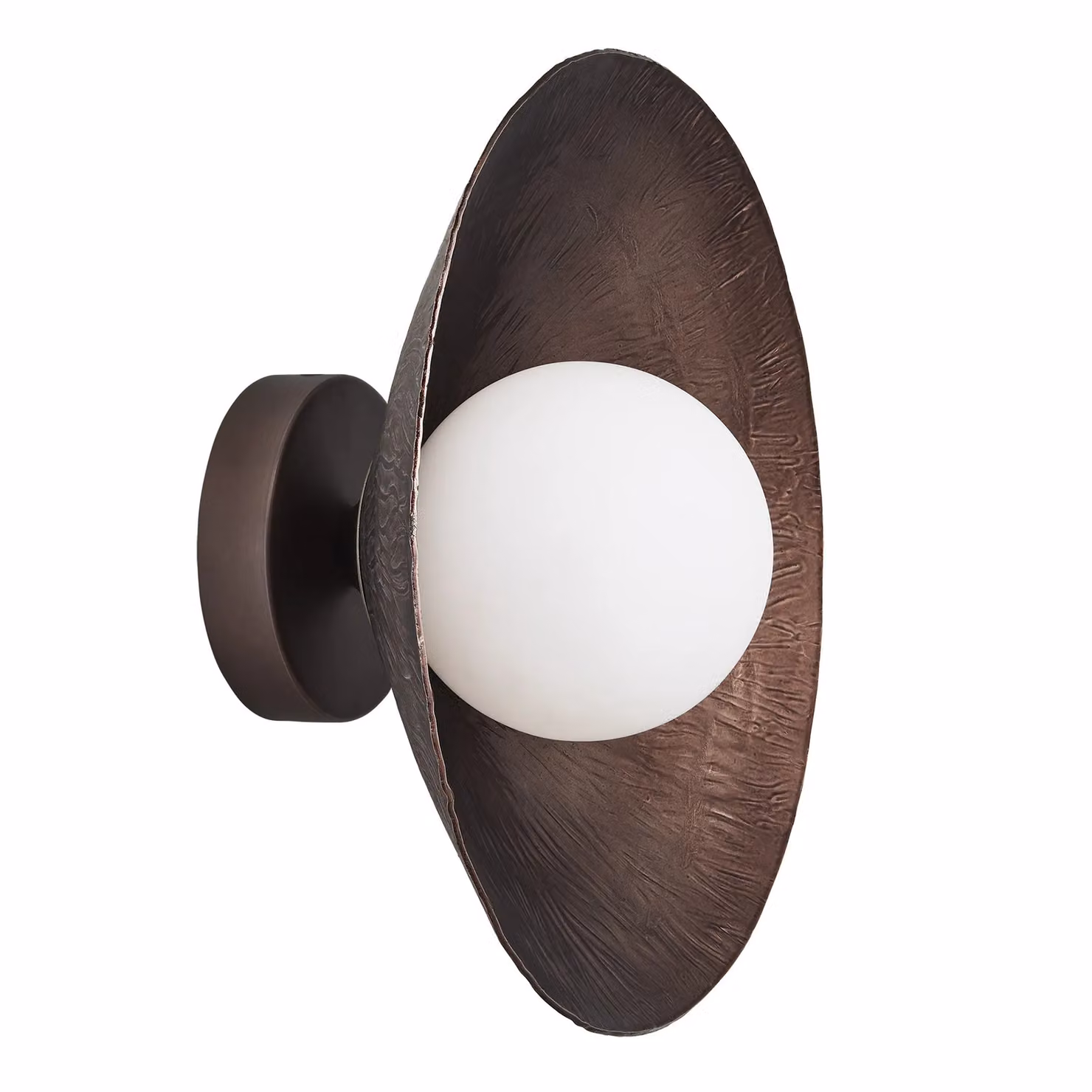 Industville Flume Diffuser Wall Light in Bronze, Diameter: 30.48 cm – 4