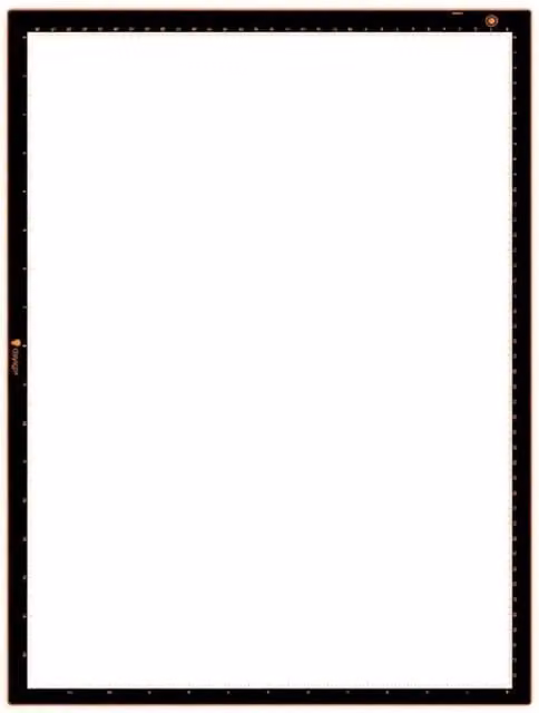Daylight Wafer 2 A3 Ultra-Slim LED Lightpad Panel in Black with 6000 Lux Brightness and Dimmable Settings