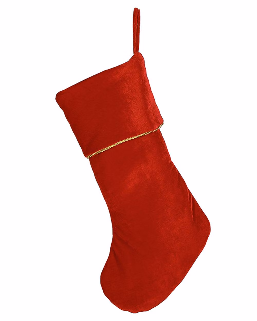 Dibor Set of 4 Red Knightsbridge Velvet Christmas Stockings with Gold Details – 2