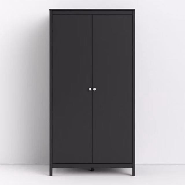 Furniture To Go Madrid Wardrobe in Black